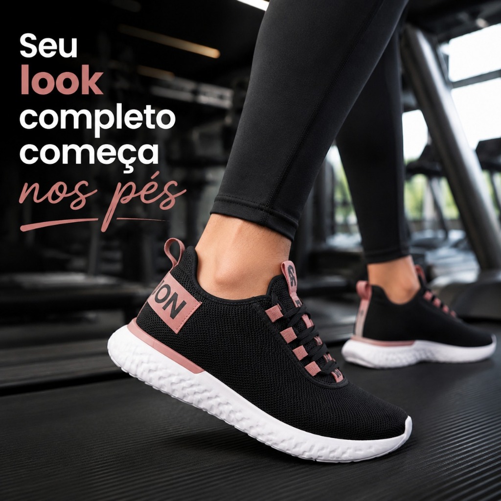Tênis Esportivo Knit Feminino Masculino Academia Caminhada Corrida Confortável 34 ao 43 Promoção