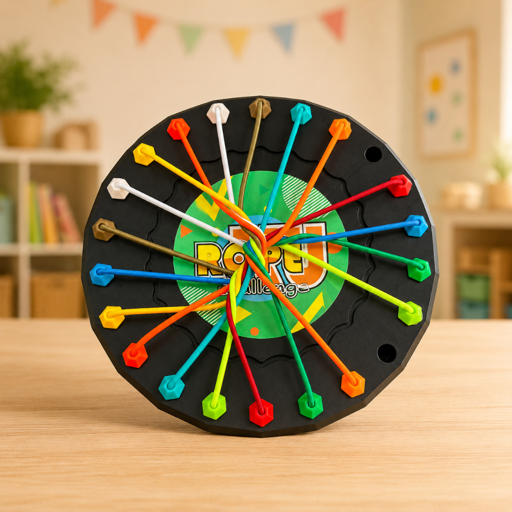 Jogo Tira No Desafio de Cordas Antiestresse Educativo Raciocínio Lógico Infantil e Adulto