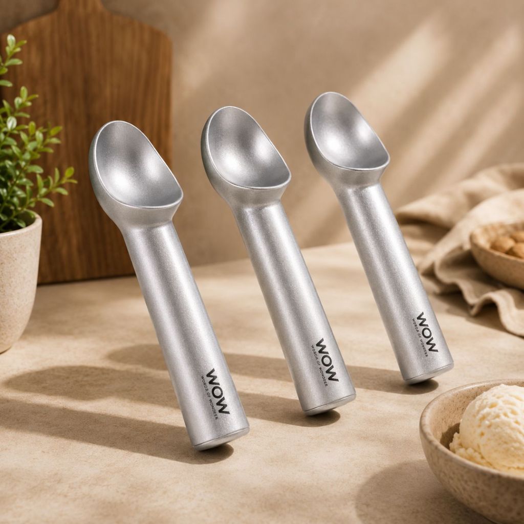Kit 2 Colher De Sorvete Bola Em Aço Inox Profissional