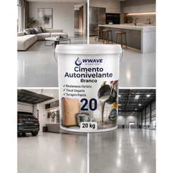 Autonivelante 20kg – Cimento para Piso Liso, Acabamento Premium, Secagem Rápida e Alta Resistência Rendimento 5m2