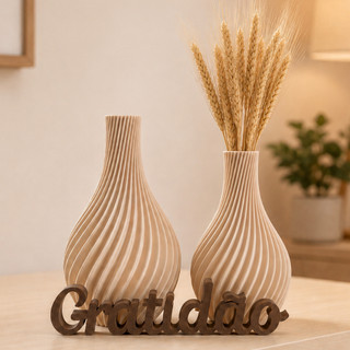 Kit Vaso Jarro Decoração Enfeite Painel Sala Escritório Quarto Rack Planta Artificial