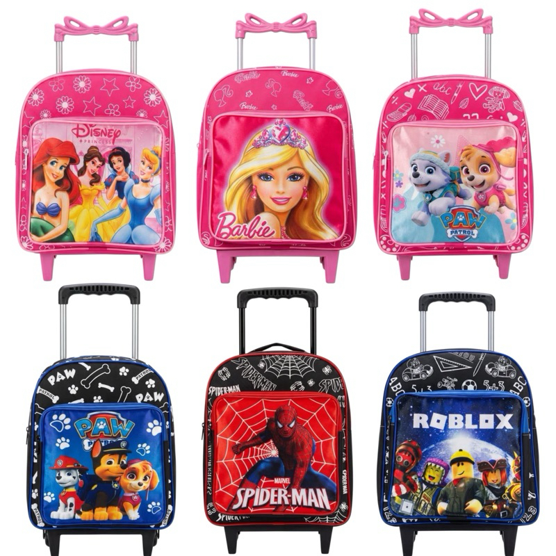 Mochila Infantil Escolar com Rodinhas : Resistente e Divertida para Crianças de 2 a 5 Anos