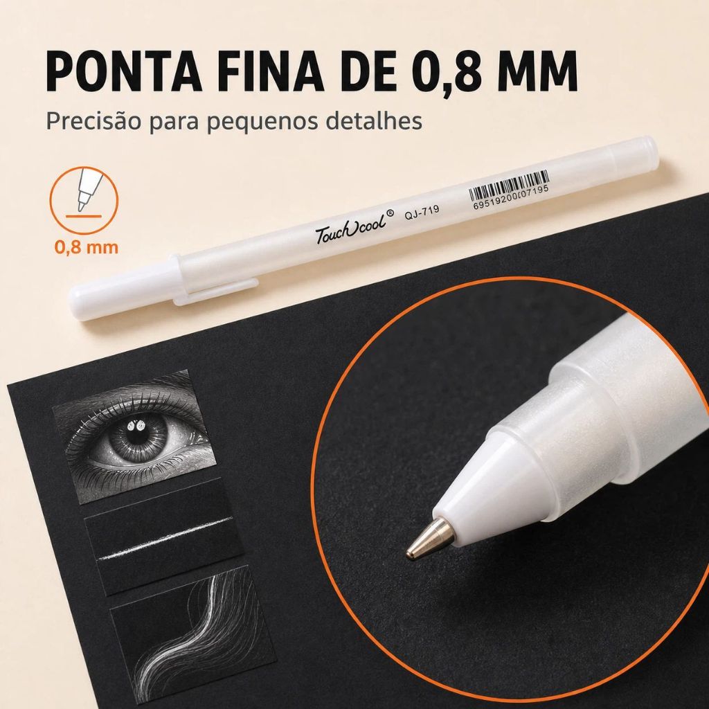Marcador colorido de destaque com tons chamativos, prático para fazer anotações organizadas