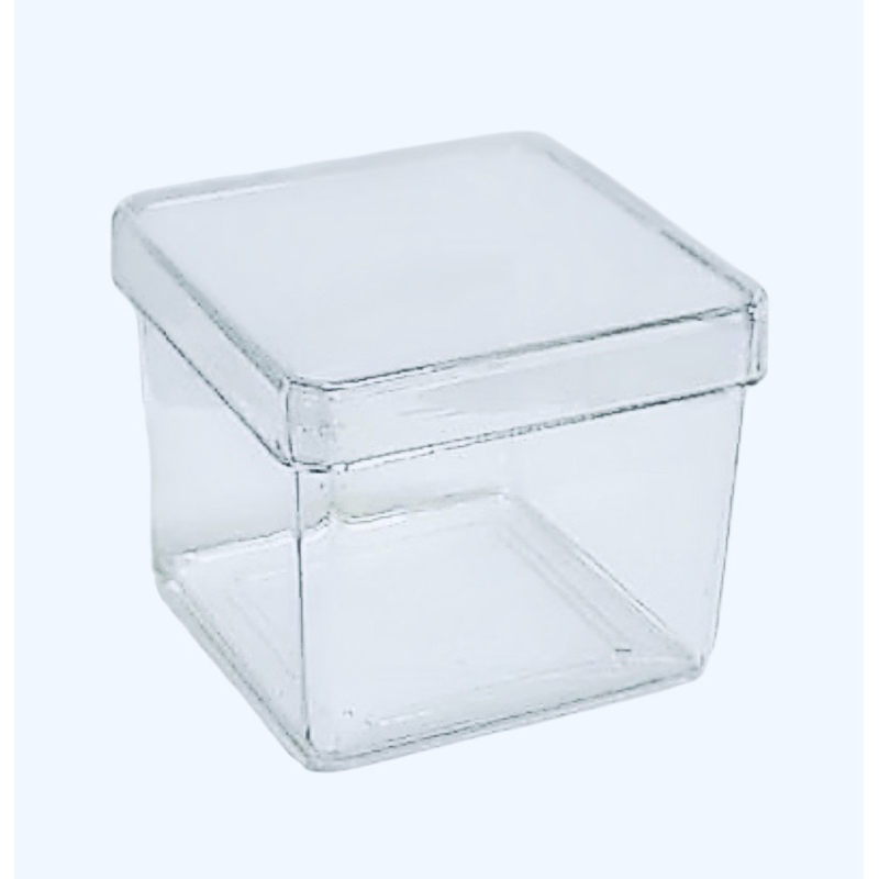 KIT 10/20 e 50 Caixinhas Acrílicas 4x4 Transparentes para Festas e Personalização