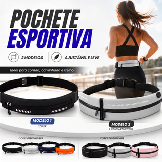 Pochete Fitness Slim Porta Celular Corrida Caminhada Academia Impermeável