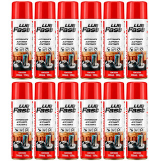 Kit Desengripante Spray 300ml 12 Unidades Te0001161 Lub Fast