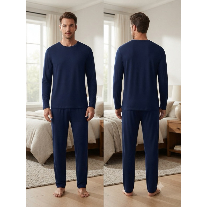 Pijama Masculino De Suede manga Longa e calça comprida ,Confortável e leve quentinho !