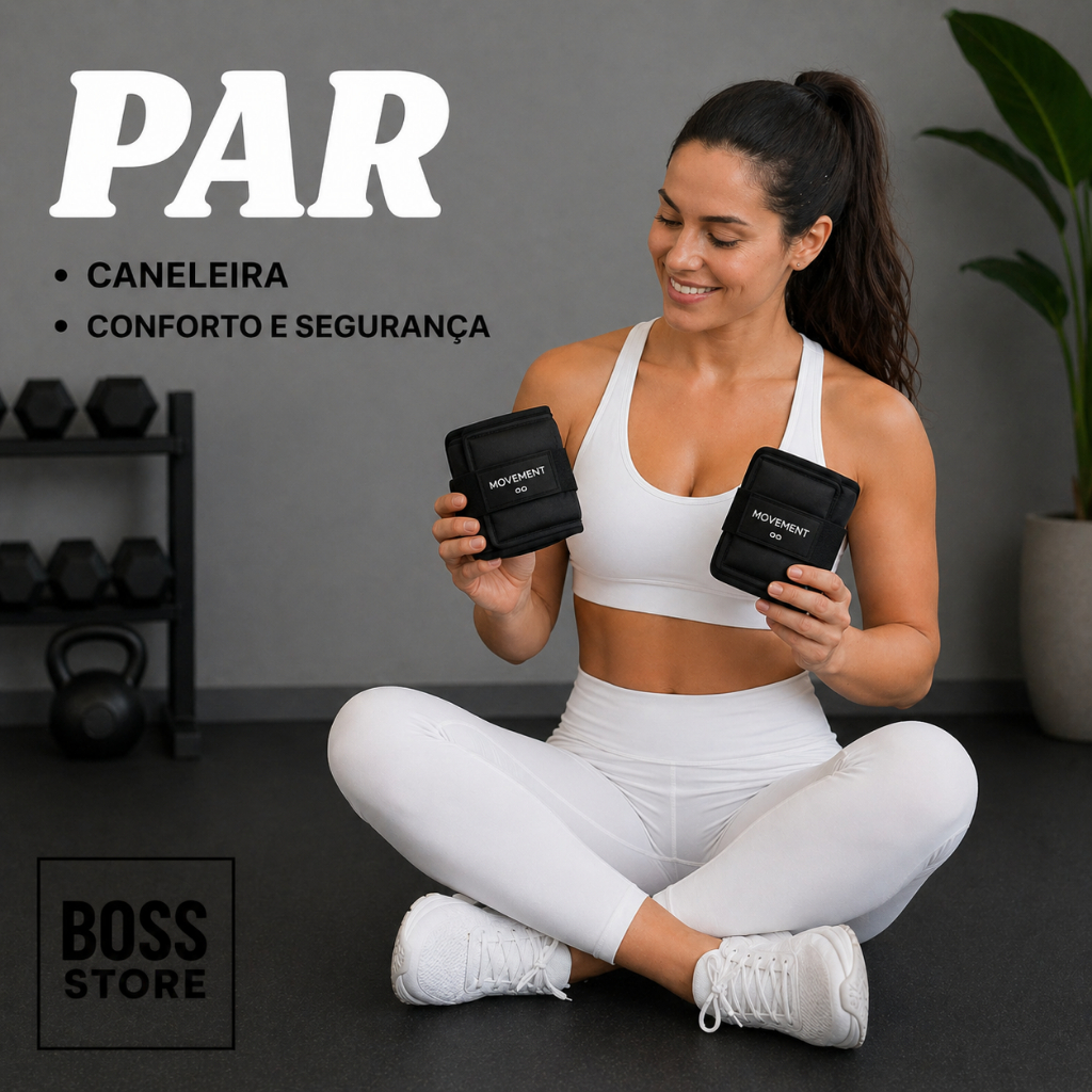 PAR - Tornozeleira/Caneleira de Peso Unidade 4KG Crossfit/Fitness/Academia/Musculação