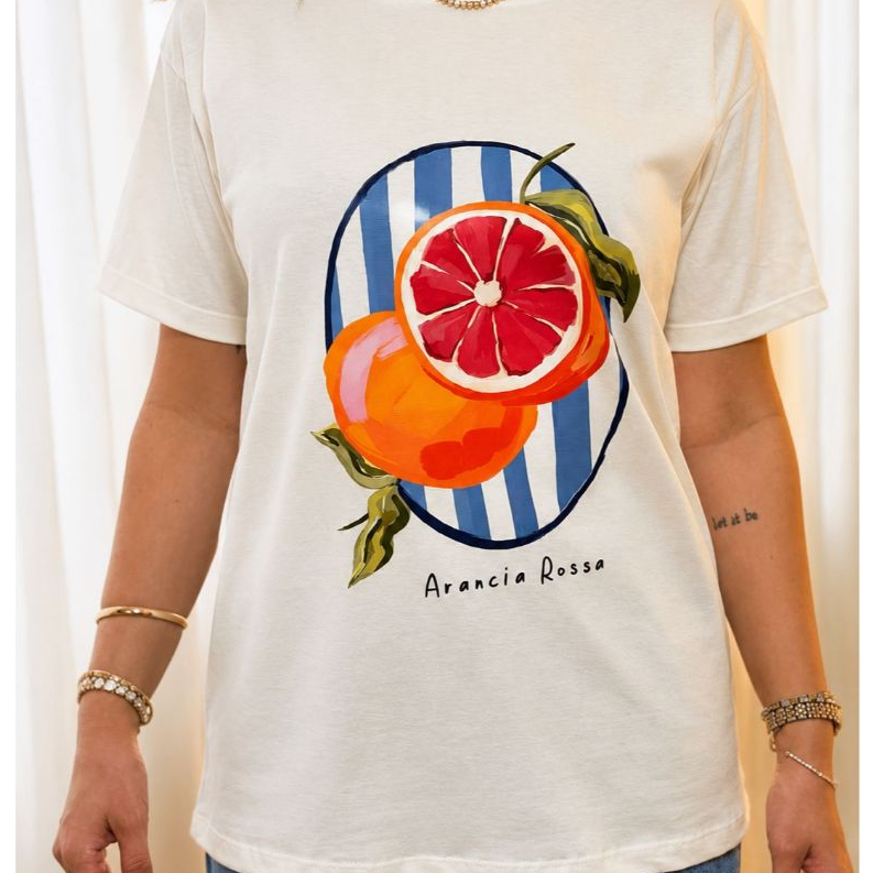 Camiseta Off- White Feminina Despojada Estampada  Estilo Moderna  – Do P ao G | Tecido Premium Confortável Algodão