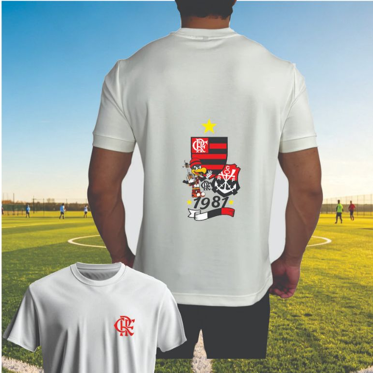 Camiseta Futebol  Flamenguistas Estilosa Algodão P ao GG Blusa de Time Envio Imediato!