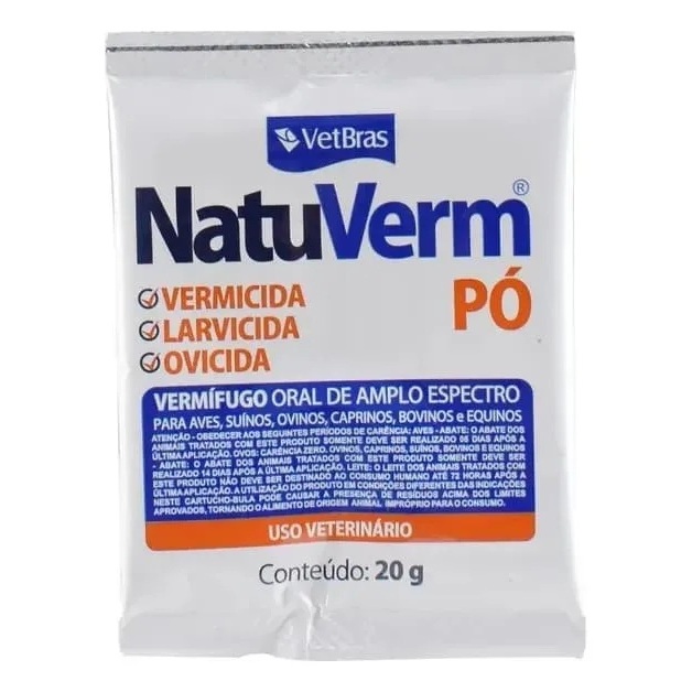 Mebendazole Natuverm Vermifugo Para Aves E Suínos