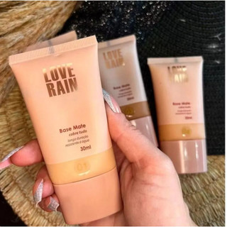 Base Líquida Matte Love Rain – Alta Cobertura, À Prova D’Água e Longa Duração Cobre Tudo …