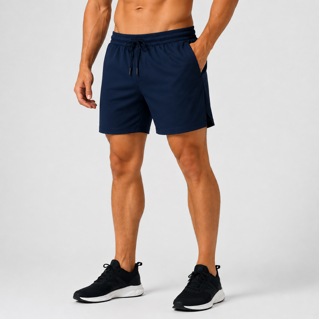 Kit 3 Shorts Masculino Dry Fit com Elastano Academia Treino Corrida Bolso Lateral Secagem Rápida — imagem 2 de 2