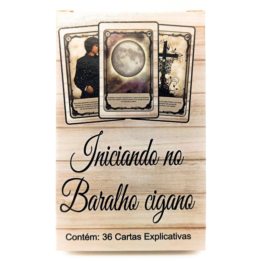 Tarot Iniciando No Baralho Cigano Com 36 Cartas Explicativas