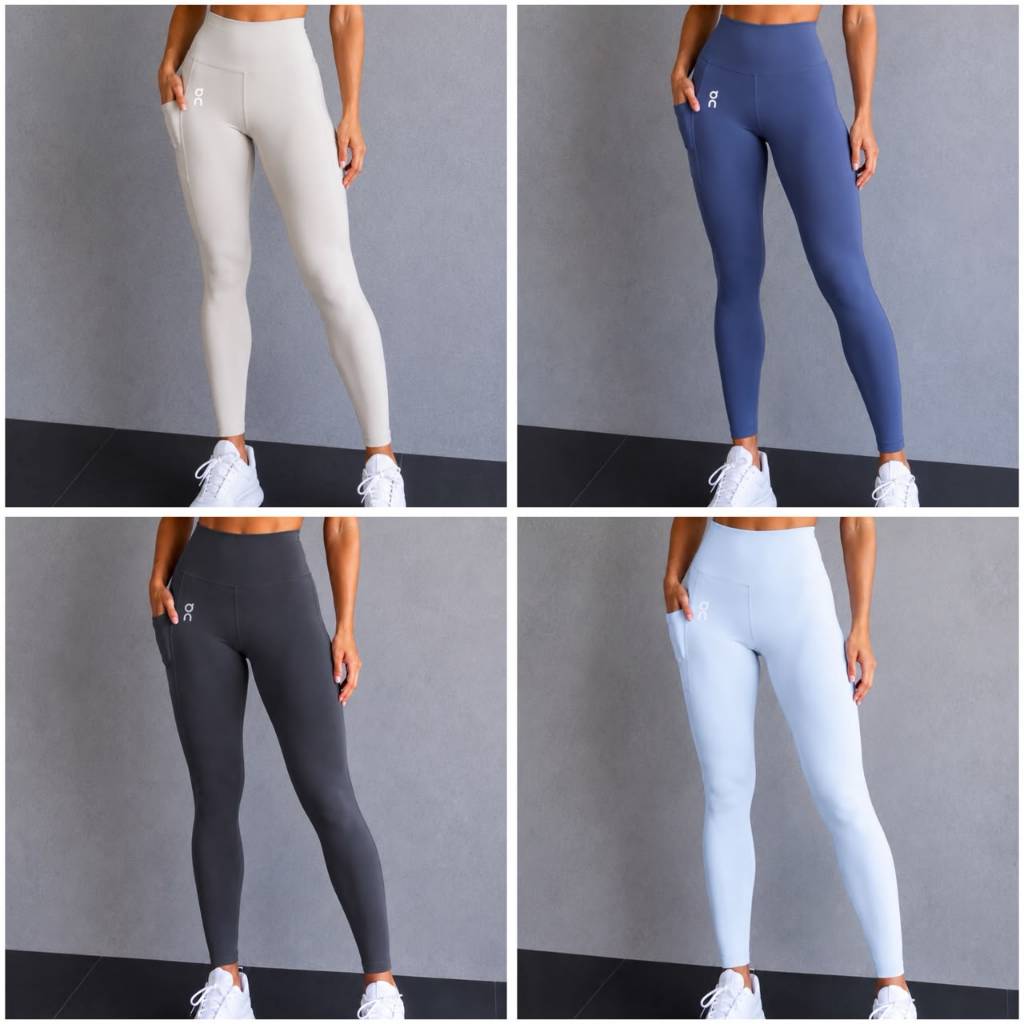 Calça Legging Feminina Com Bolso Lateral Cintura Alta Academia Fitness Treino Modeladora Não Fica Transparente MN2546