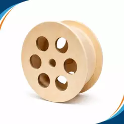 Carretilha madeira compensada Mdf 8° Polegadas - 20,Cm - 6 Furos 20cm, rolamento. Carretilha Para Pipa