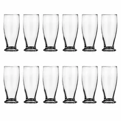 Kit 12 Copos Cerveja Tulipa Nadir 200ml Vidro Casa E Bares