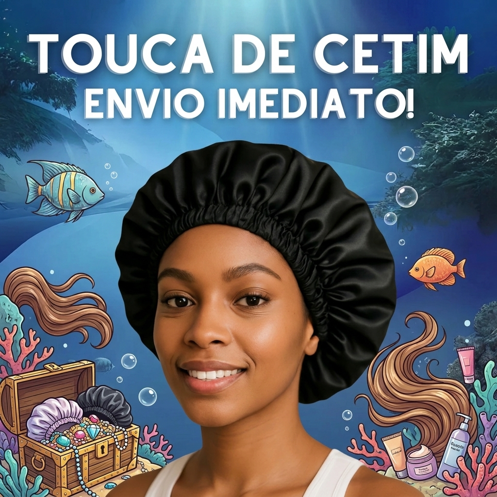 Touca de Cetim Premium – Proteção, Conforto e Beleza para Seus Cabelos Salão de Beleza Lindos Fios