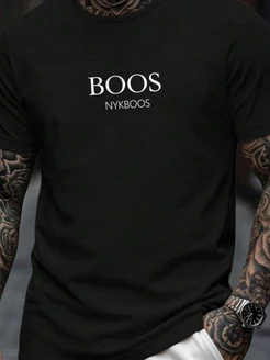 Camisa Algodão Camiseta Masculina Gola Redonda Algodão Moda Basica NYKBOOS HALLENA