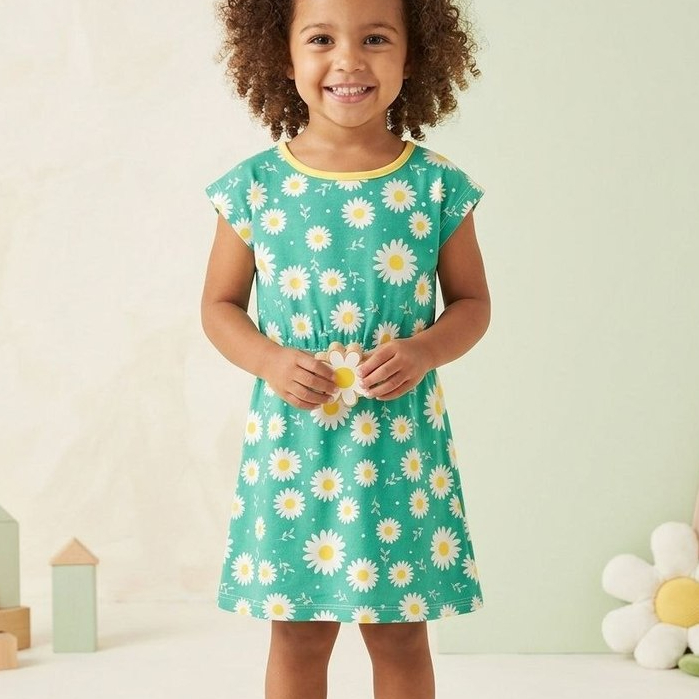 PROMOÇÃO Kit Sortido 2 ou 3 Peças Vestidos Estampados  Infantil Feminino/Menina Tamanho 1 ao 6