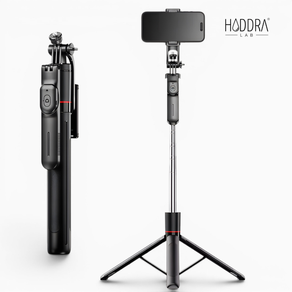 Tripé Suporte Celular 360 Profissional Bastão Selfie 1,6m + Controle Bluetooth Sem Fio Reforçado