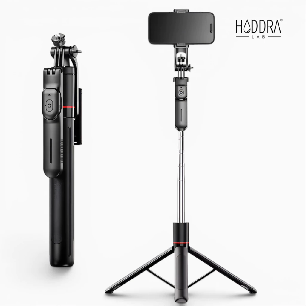 Tripé Suporte Celular 360 Profissional Bastão Selfie 1,7m + Controle Bluetooth Sem Fio Reforçado