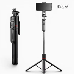 Tripé Suporte Celular 360 Profissional Bastão Selfie 1,7m + Controle Bluetooth Sem Fio Reforçado