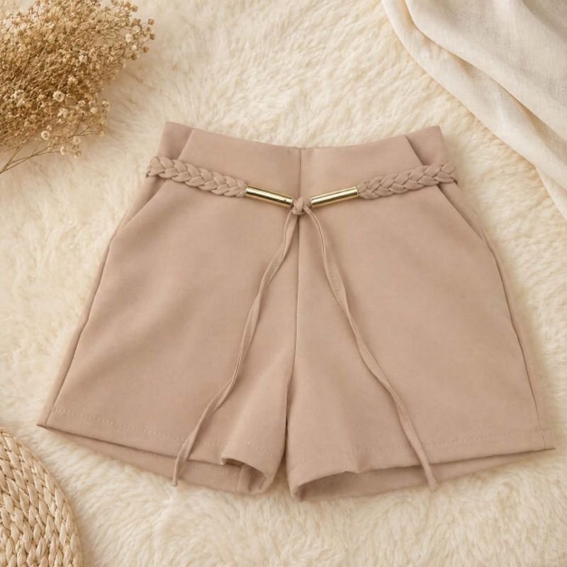 Short  Infantil  Menina Alfaiataria  Look  Elegante   Moda Verão