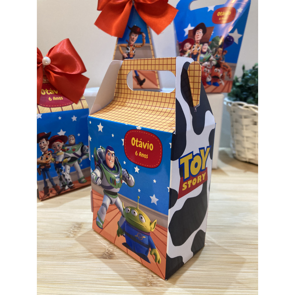 Kit Personalizados ToyStory Festa Menino e Menina Infantil Caixinhas Papelaria Topo Topper Doce Lembrancinha Aniversário