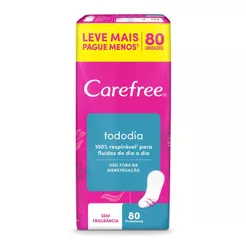 CAREFREE® Protetor Diário Todo Dia sem Perfume 80 unidades