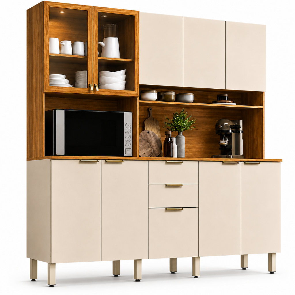Cozinha Compacta 10 Portas 2 Gavetas Amora Demóbile