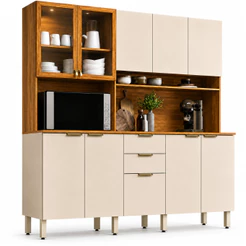 Cozinha Compacta 10 Portas 2 Gavetas Amora Demóbile
