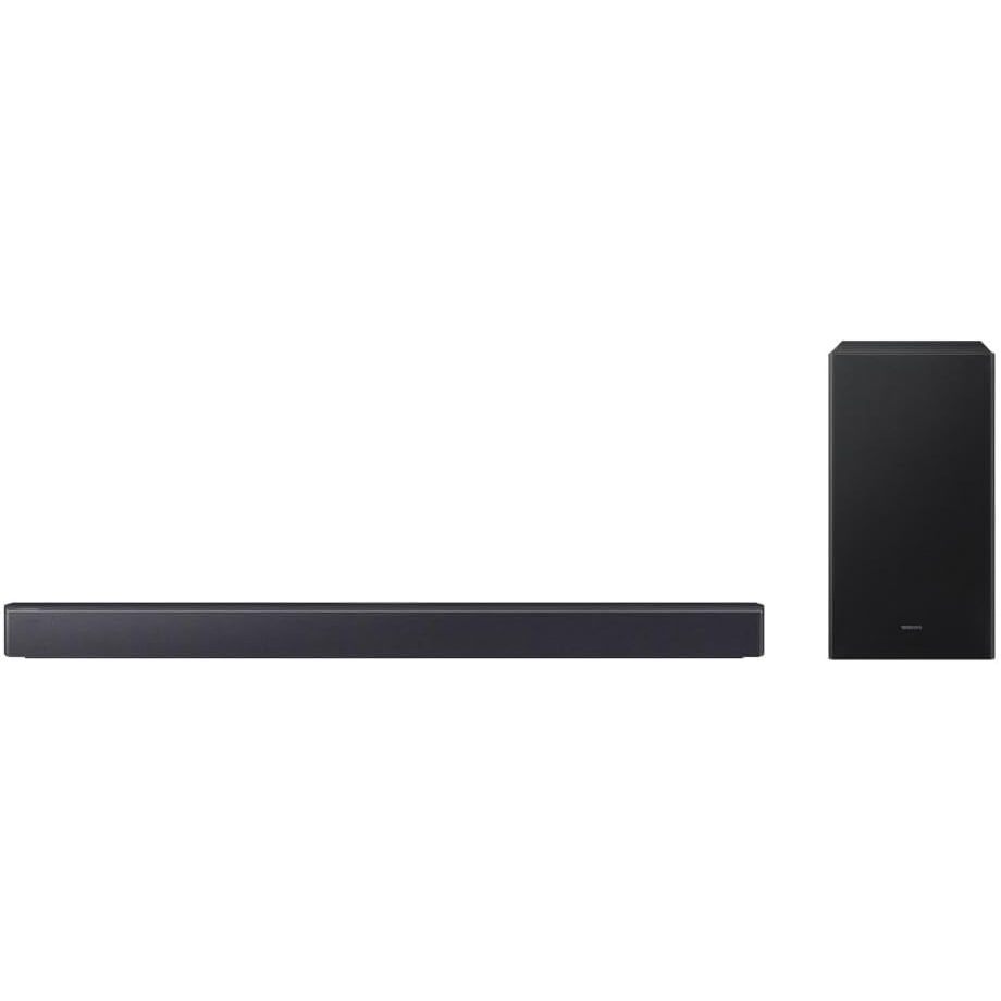 Soundbar Samsung HW-B450F, com 2.1 canais, 300W, Bluetooth, Subwoofer sem fio e 