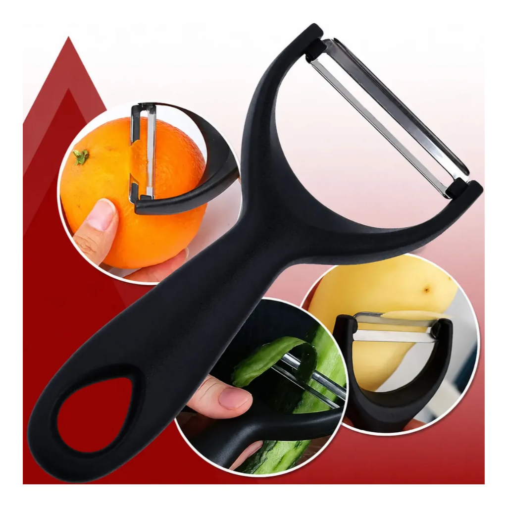 Descascador Legumes Ralador Fatiador Lamina Aço Inox  Profissional Frutas Batata Fácil de Usar