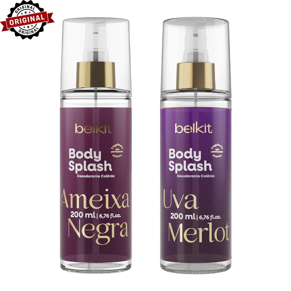 Kit 2 Body Splash Uva Merlot e Ameixa Negra Alta Projeção e Fixação — imagem 1