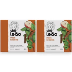 Kit Chá Leão Maçã com Canela 2 Caixas