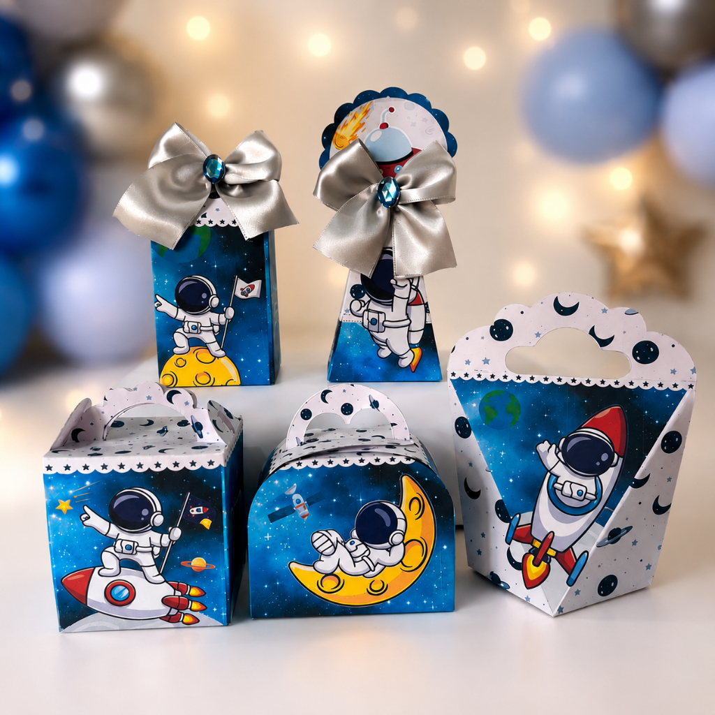 Personalizados Astronauta - KIT FESTA - MONTE EM CASA -  CAIXINHAS PERSONALIZADAS - ANIVERSÁRIO - LEMBRANCINHAS