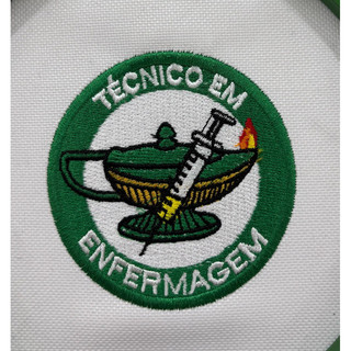patch  técnico de enfermagem  bordado  com termo colante  7 centímetros