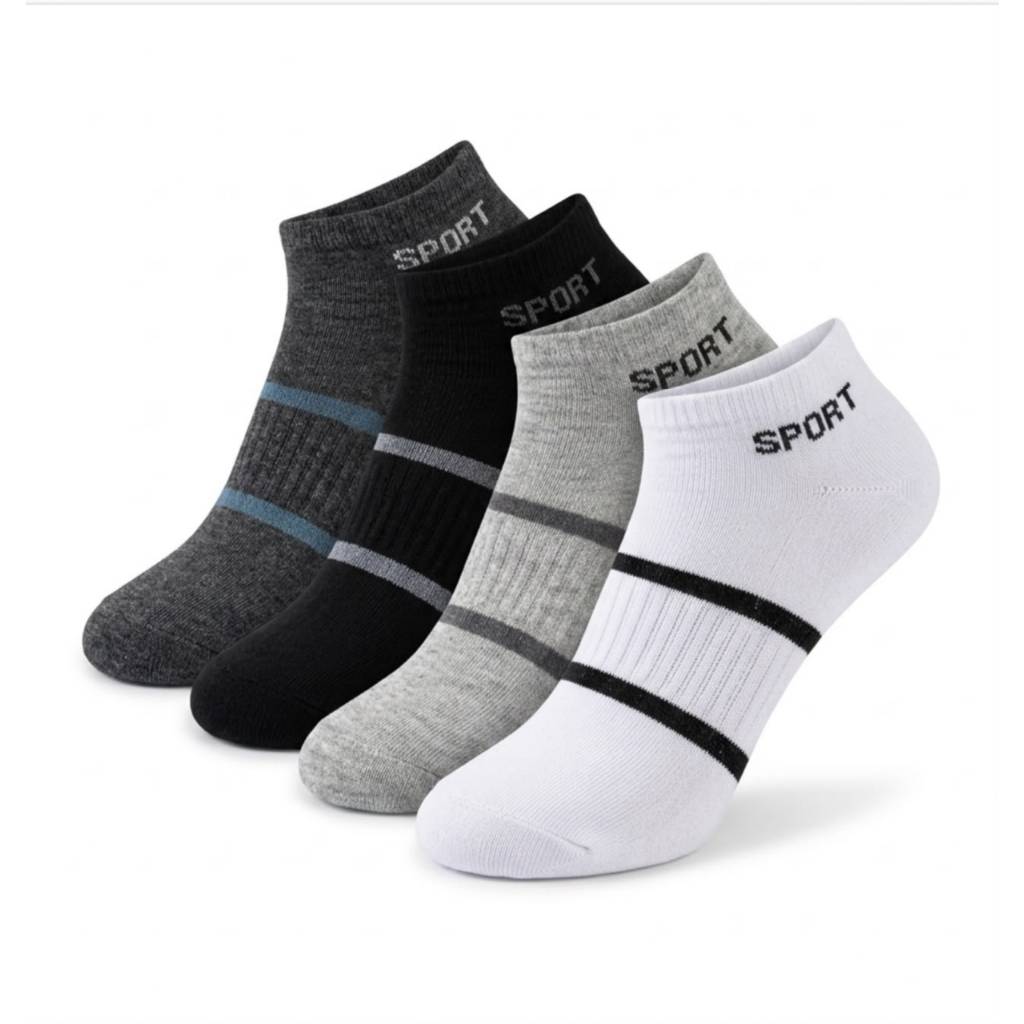 Kit até 24 Pares De Meia Soquete Esportiva Unissex Cano Curto