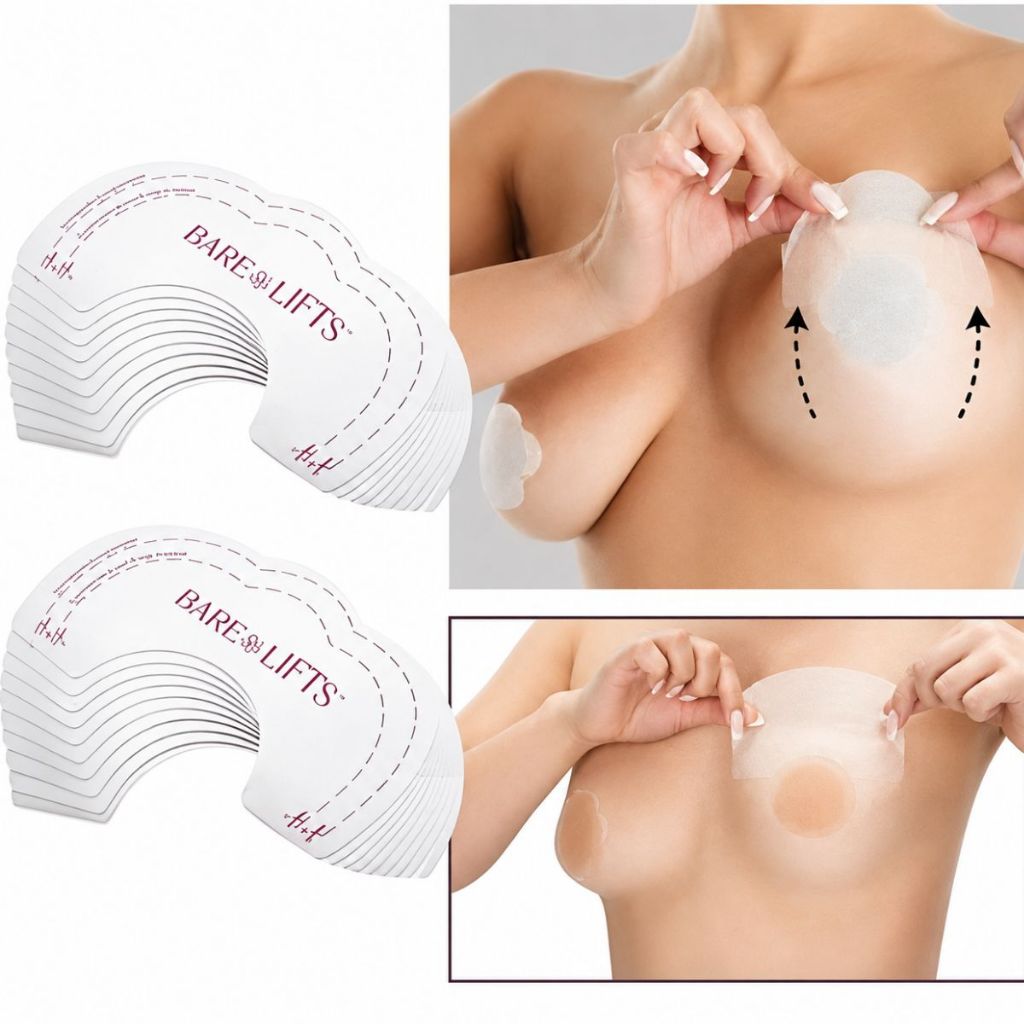 Kit 20/50 Adesivos Para Seios Invisível Levanta Sustenta Bare Lifts