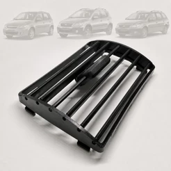Tela Difusor Ar Central ou Lateral Fox 2004 a 2009 Crossfox 2005 a 2010 Spacefox 2007 a 2010 Preto