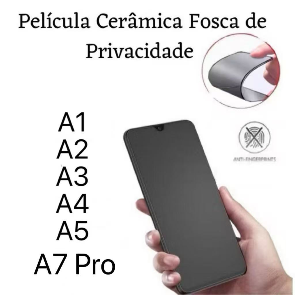 Película Cerâmica Fosca Privacidade para Redmi A5 A4 A1 A1 Plus A2 A2 Plus A3 A7