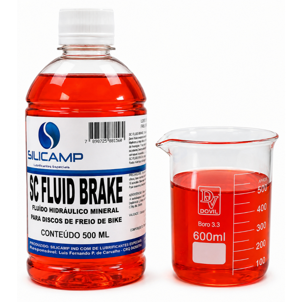 Óleo Mineral Freio Hidráulico Disco Bike Fluid Brake 500ML