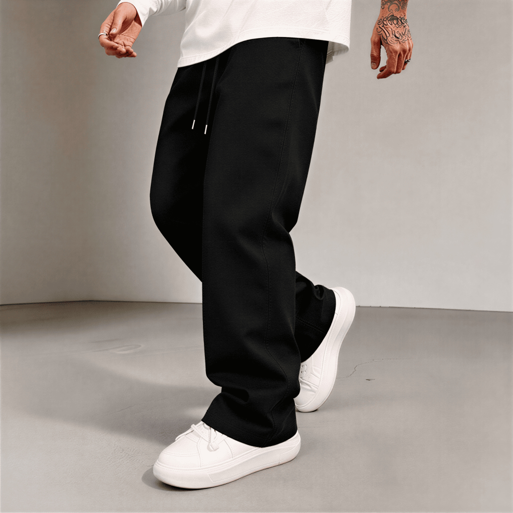 Calça Balão Baggy Sarja Oversize Masculina Streetwear Conforto Premium Estilo Urbano Moderno Visual Atemporal e Original