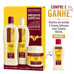 Kit Tutano Shampoo 500ML + Condicionador 500ML + Banho de creme 230g