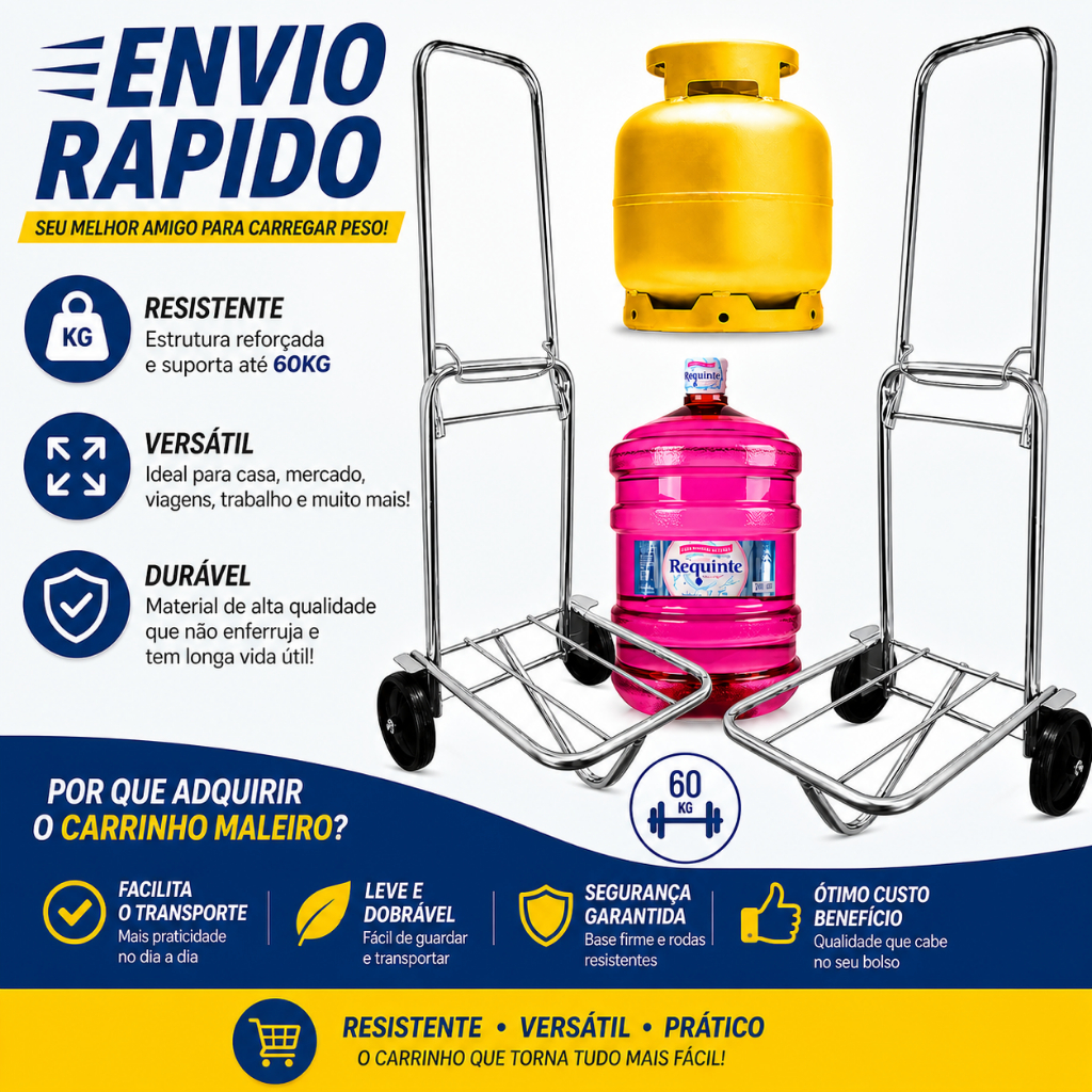 Carrinho Maleiro Portátil Bagageiro Mala Cooler Bagagem Viagem Cooler Sacola Saco
