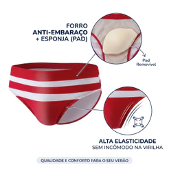 Z&D Lingerie Sungas Masculinas Cuecas Cavadas Briefs listra Bolso Traseiro Com Zipper Apertado Biquíni UDL112
