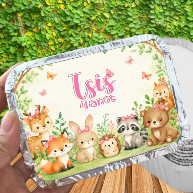 Marmita personalizada bosque encantado -personalizados / kit marmita / lembrancinhas de aniversário / bichinho do bosque