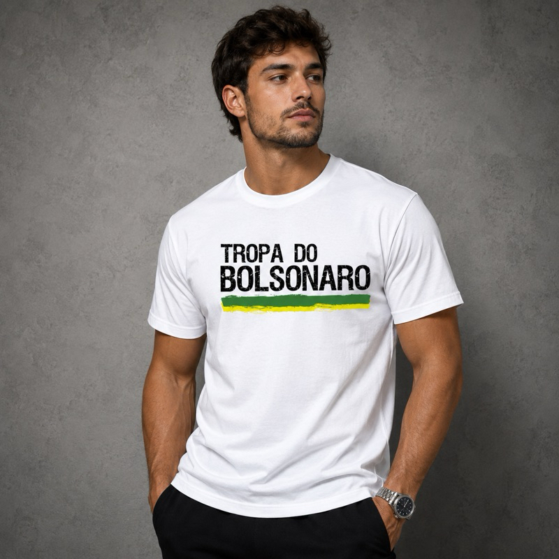 Camiseta Tropa do brasil Unissex Básica 100% Algodã