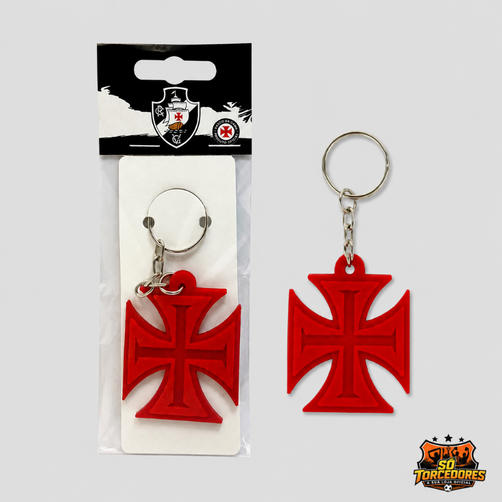 CHAVEIRO CRUZ DE MALTA OFICIAL EMBORRACHADO - Vasco